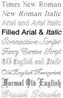 Different fonts