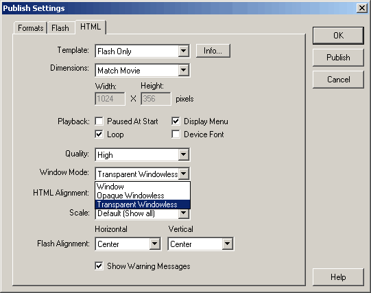 Transparent Flash And DHTML Layers