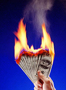 Money burn