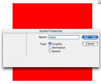 Figure 1 Fireworks symbols are created by opening the Symbol Properties dialog box