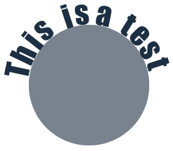 Circular Text - Using Vector Mask Tutorial: Final Result