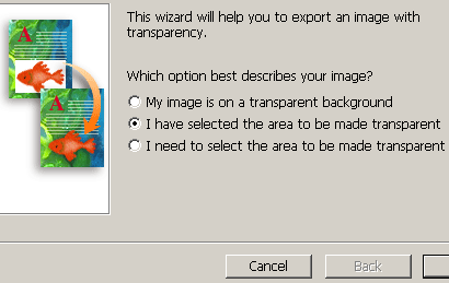 Export Transparent Image Wizard