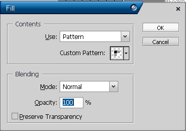Fill dialog