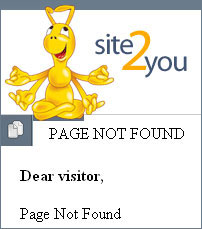 Site2you.com custom 404 page