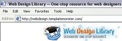 Subdomain example: Web Design Library
