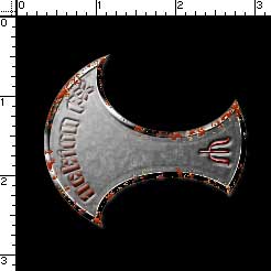 Aging Steel: Great Interface Effect Tutorial: Final Result