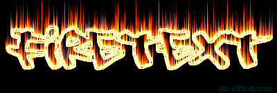 Firey Neon Text Tutorial: Final Result