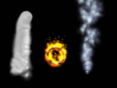Water, Fire and Smoke Effects Using Particles and Opacity Maps Tutorial: Final Result
