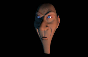 Texturing A Head Created In Maya With Subdivision Emulation Tutorial: Final Result