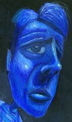 Neal Jenks Blue Self Portrait