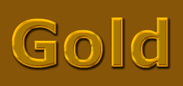Gold Text Tutorial: Final Result