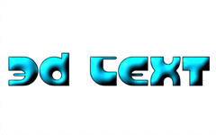 3D Text Tutorial: Final Result