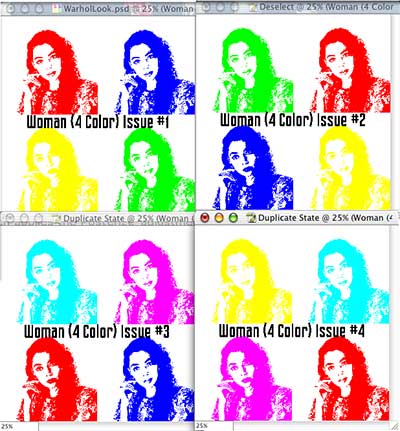 Warhol-esque 4-color Tutorial: Final Result