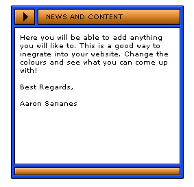 Pixel Content Box Tutorial: Final Result