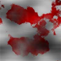 Blood Splatter on Metal Tutorial: Final Result