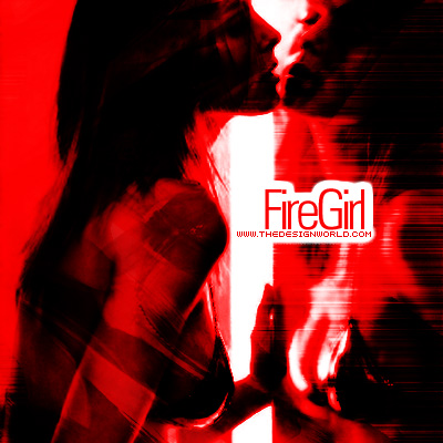 Fire Effect Woman Photo Manipulation Tutorial: Final Result