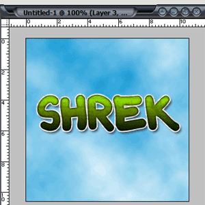Create the Shrek-font Tutorial: Final Result