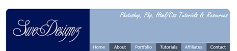 Professional Website Header