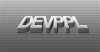 Nice looking 3D text Tutorial: Final Result