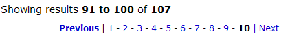 Example of a paging nav control