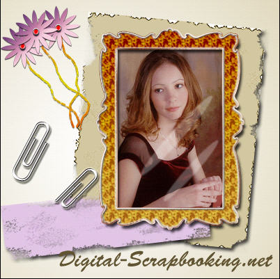 Digital Scrapbooking Intro Tutorial: Final Result