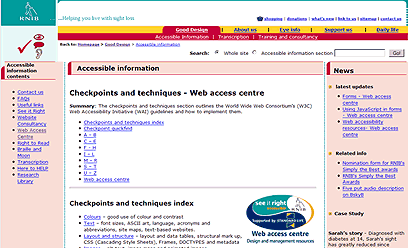 RNIB home page