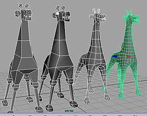 Model a GIRAFFE From a Polygonal Cube Tutorial: Final Result