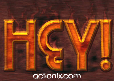 I Smell Smoke! Wood Burning in Photoshop 6: Tutorial Final Result