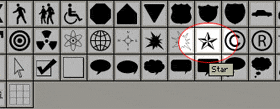 rating stars: shapes tool