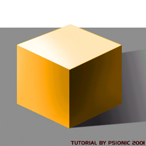 Airbrushing A Simple Cube Tutorial: Final Result