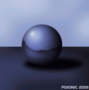 Airbrushing A Simple Sphere Tutorial: Final Result