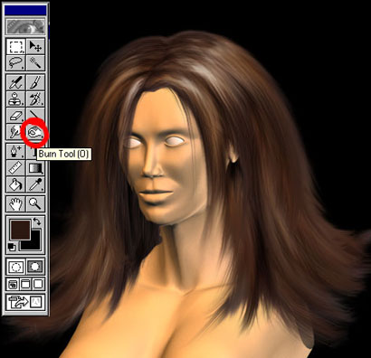 Painting Hair Tutorial: Final Result