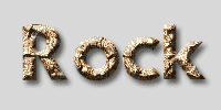 Rock Text Tutorial: Final Result