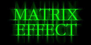 Matrix Effect Type Tutorial: Final Result