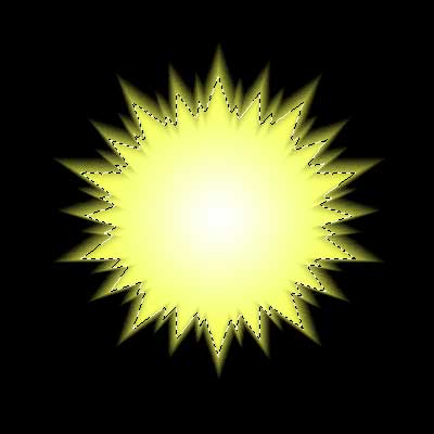 Star Burst/Radiant Sun Tutorial: Final Result