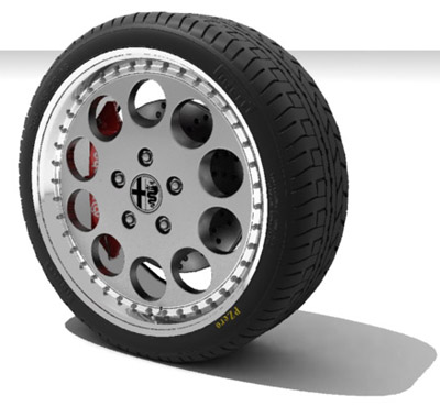 Car Tyres Tutorial: Final Result