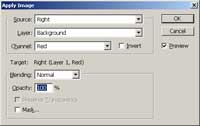 Photoshop Tutorial - 3D Anaglyph - Step 3 Photoshop Tutorial - 3D Anaglyph - Step 3