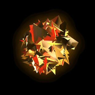 EXPLODING SPHERE Tutorial: Final Result