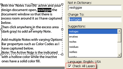 Spell Check Multiple Type Layers