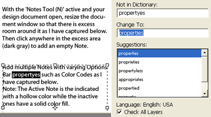 Spell Check Multiple Type Layers