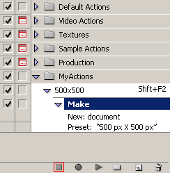 New Document Action Preset