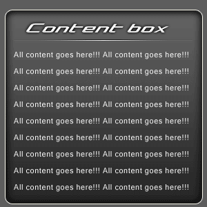Content Box Tutorial: Final Result