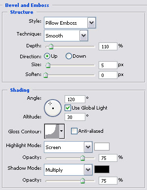Bevel and Emboss