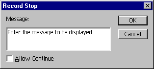 Insert Stop