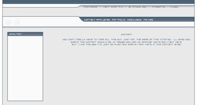 Professional Web Layouts Tutorial: Final Result