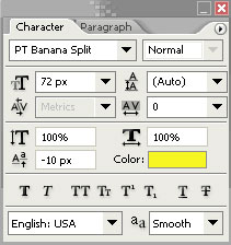 type tool settings