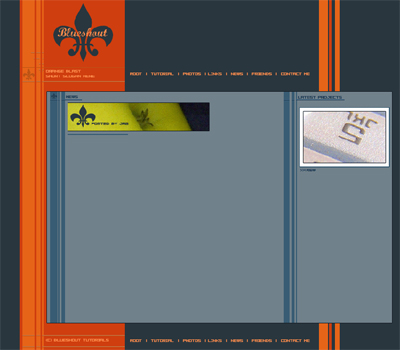 Orange Blast Layout Tutorial: Final Result (Click to enlarge)