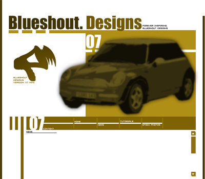 Retro 2 Tone Website Layout
Tutorial: Final Result (Click to enlarge)