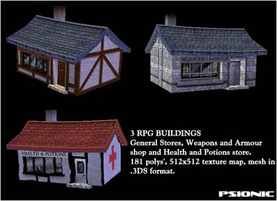 Skinning a Building in Milkshape 3D Tutorial: Final Result (Click to enlarge)