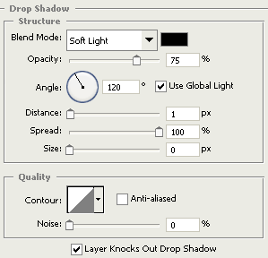 drop shadow
